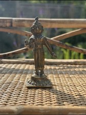 Vintage Brass South Asian Figure Rada Brass Statue Figurine