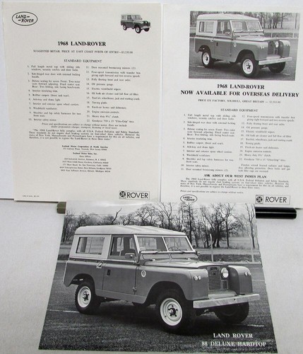 1968 land rover deluxe - 1968,