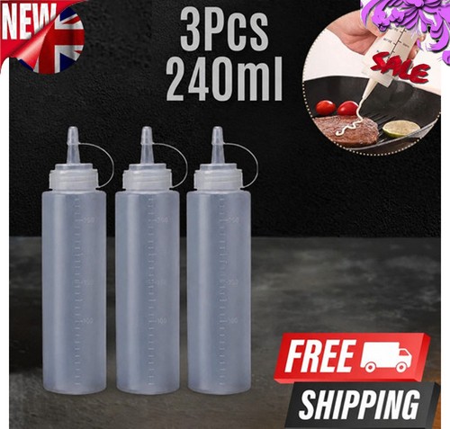 3pcs 240ml plastic clear - plastic,