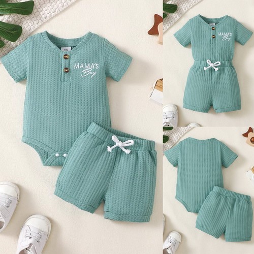 Infant baby boy short sleeve - short,
