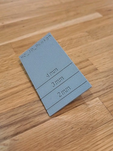 Fire door gap gauge 4mm - gauge, 2–4mm