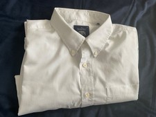 Saville Row white cotton long sleeved shirt XL