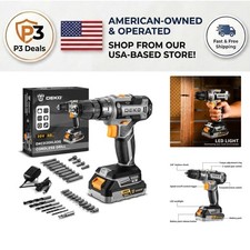 20V Cordless Power Drill Set -
