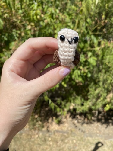 Crochet brown snail - snail, plushie