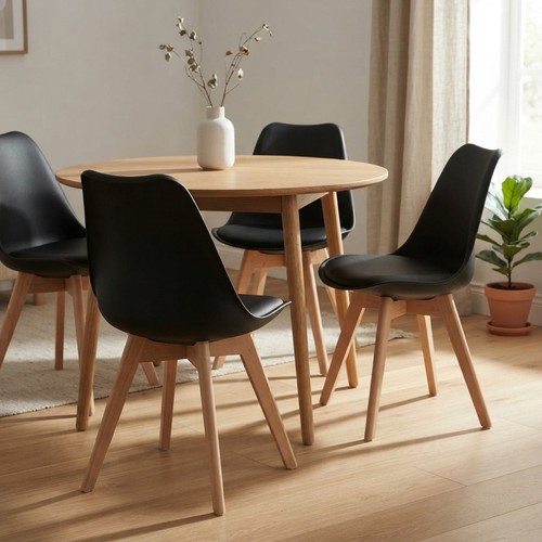 Set elegant black - set, wooden