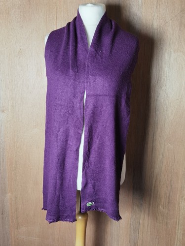 Lacoste purple ribbed fringe - lacoste,