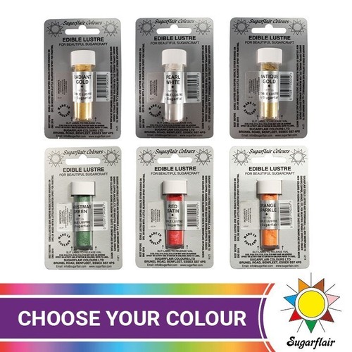 Sugarflair edible lustre - lustre, dusts