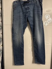 Diesel Men's Jogger Jeans Size 40w 32 L Blue Denim