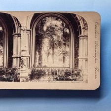 Hamburg Stereoview C1895 Germany Real Photo Krolls Garden Outdoor Mirror