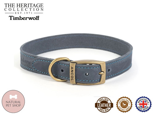 Timberwolf real leather - timberwolf, dog