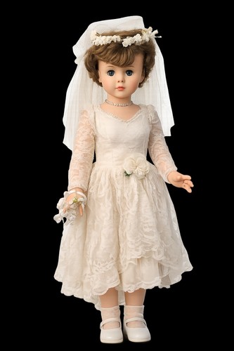 Vintage 1950s bride doll - 1950s,
