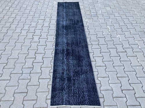 Blue rug turkish wool - blue,