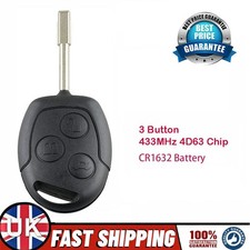 Remote Key Fob Chip For Ford Focus Fiesta Fusion Transit Connect 3 Button 433Mhz