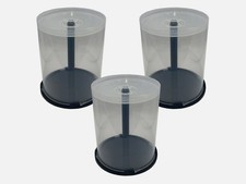 3 X CD DVD Plastic Cake Tub