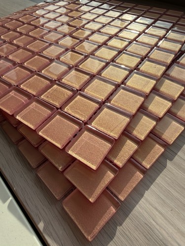 Glass mosaic tile sheet - tile,