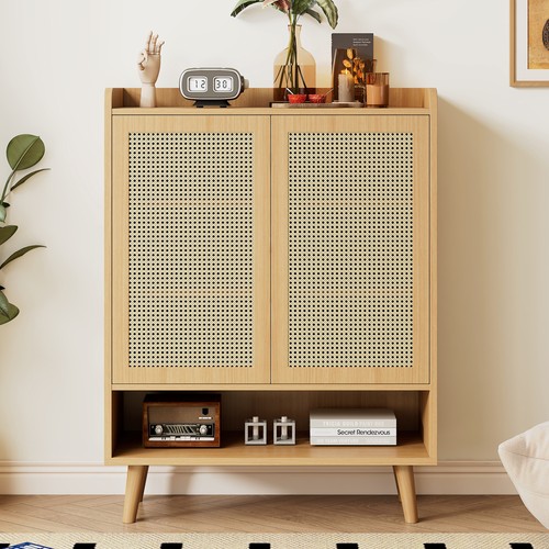 Rattan shoe storage cabinet - rattan, 5