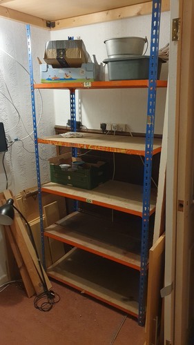Metal warehouse garage shelves