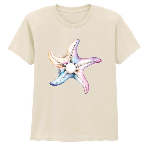 Cute colourful starfish - cute,