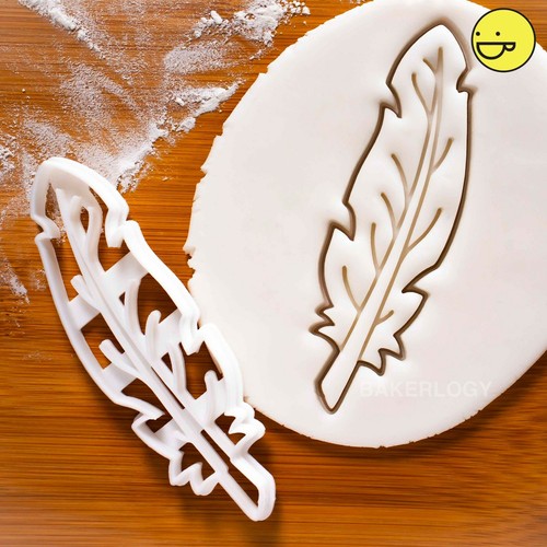 Feather cookie cutter - , |