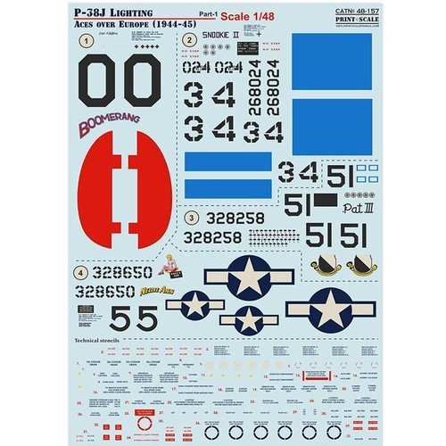 38j lighting aces - p-38j, over