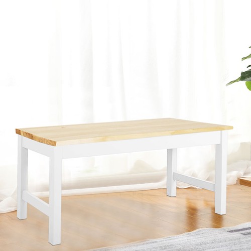 Solid pine wood bench - pine, heavy