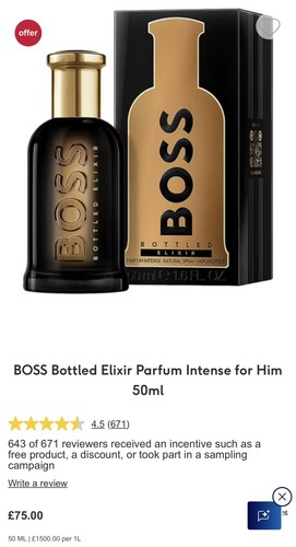 Boss bottled elixir - bottled, (parfum