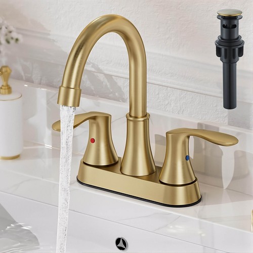 2handle hole brushed gold - 2handle, 3