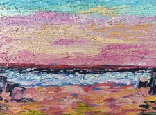 Seaside Original Oil Painting