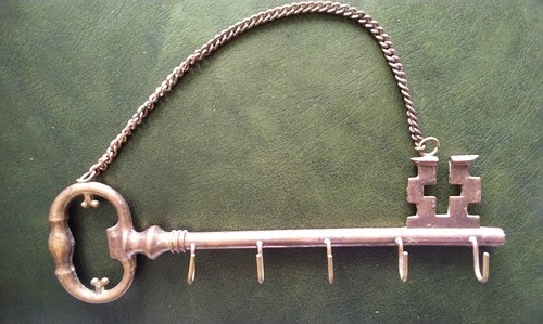 Vintage solid brass wall - brass,