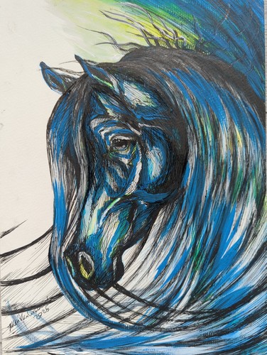 Blue spirit horse original - blue,