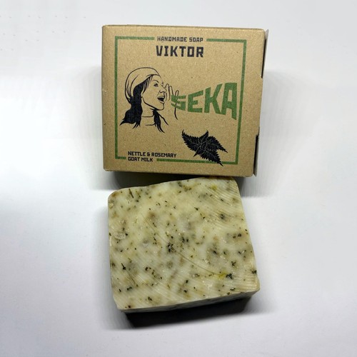Goat milk soap with - with, &