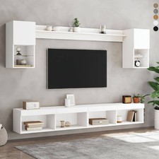 6 Piece TV Wall Units with LED