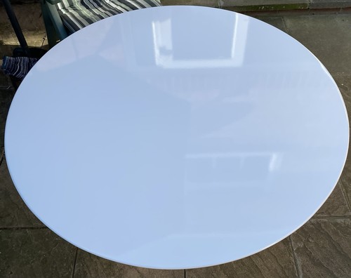 White ceramic coated table top - ceramic,