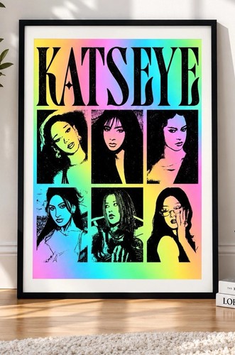 Katseye poster print retro pop - retro,