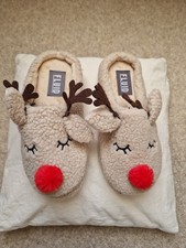 Slippers Reindeer  Cute Fluffy
