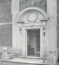 Building design architecture drawing plan Doorway Conkwell Grange Wiltshire 1907