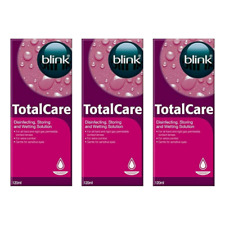 3x Blink Total Care Disinfecting Storing & Wetting Solution - 120ml