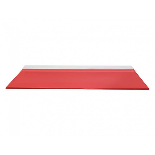 Red glass shelf colour - red,