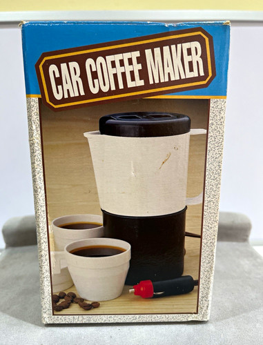 Vintage boxed car coffee