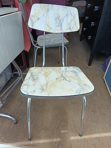Vintage formica chrome - 2,