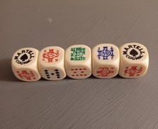 Set of 5 Martell Cognac Poker