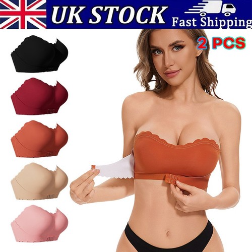 2pcs front closure - front, strapless