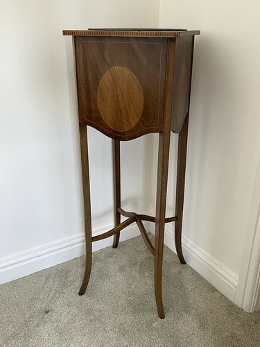 Antique mahogany plant - plant, stand
