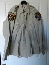 AMERICAN CHP MOTORCYCLIST LONG SLEEVE SHIRT  16.5" C. IDEAL  FANCYDRESS