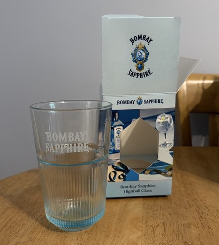 Bombay sapphire blue gin glass - blue,