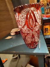 Hungarian Ruby Crystal Vase