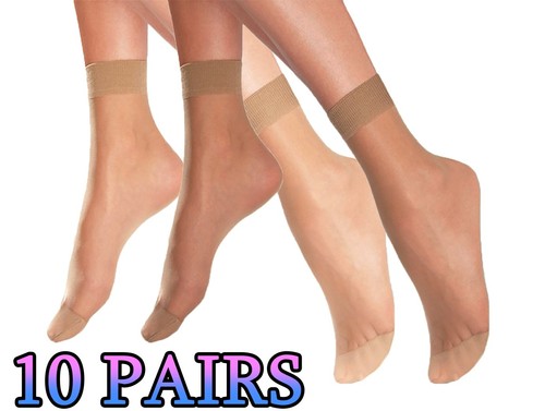 Pairs women sheer ankle - 10,