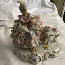 Dresden Seated Lady Lace
