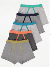 5 PACK Boys NAVY STRIPE Trunks Undies Pants Age 2-18  underpants 100% Cotton