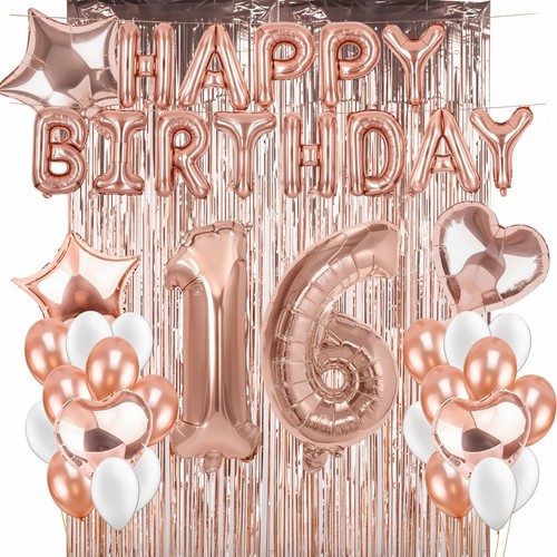 16th happy birthday - 16th, balloons